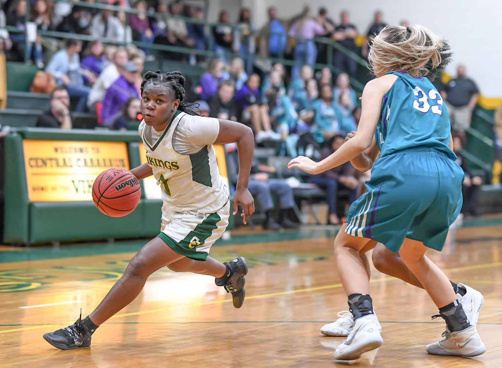 Friday night high school basketball action